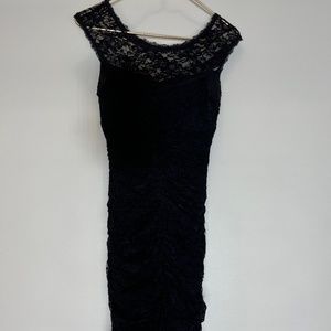 Black Lace Bodycon Dress Size S